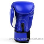 MTG Pro Blue Velcro Boxing Gloves