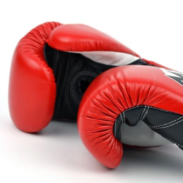 LG2 MTG Pro 3-Tone Red Lace-up Boxing Gloves - Musclebound UK