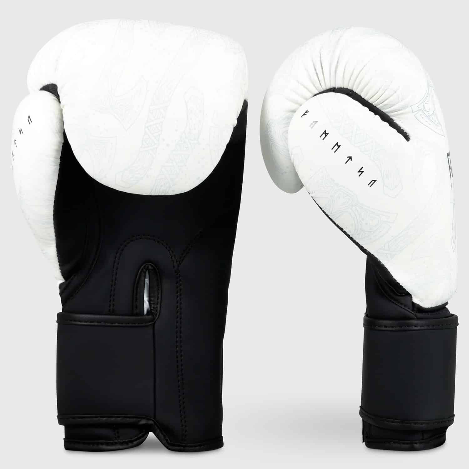 Fumetsu Berserker Boxing Gloves White/Black - Musclebound UK